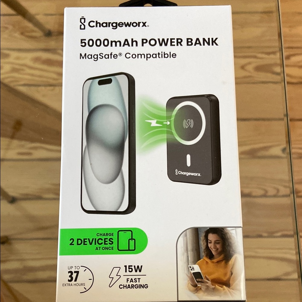 Black 5000mAh MagSafe Wireless Charger